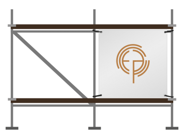 Gerüstbanner | B 65 cm x H 206 cm | einseitig bedruckt