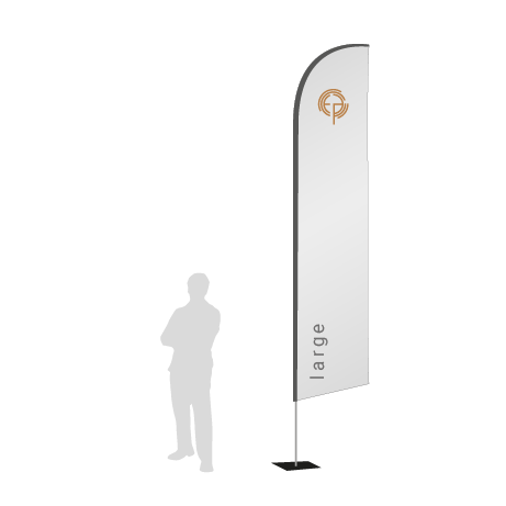 Beachflag Wind | Large (400 cm) | einseitig bedruckt