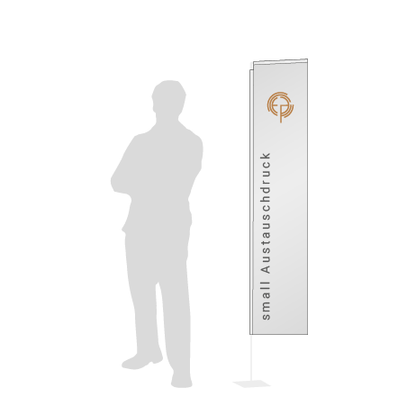Beachflag Rechteck Austauschdruck | Small (200 cm) | einseitig bedruckt