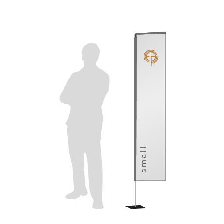 Beachflag Rechteck | Small (200 cm) | einseitig bedruckt
