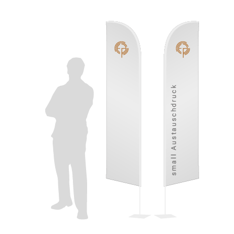 Beachflag Wind Austauschdruck | Small (260 cm) | beidseitig bedruckt