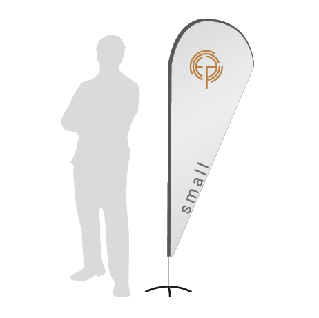 Beachflag Drop | Small (210 cm) | einseitig bedruckt