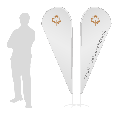 Beachflag Drop Austauschdruck | Small (210 cm) | beidseitig bedruckt