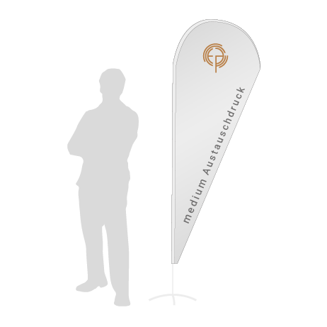 Beachflag Drop Austauschdruck | Medium (280 cm) | einseitig bedruckt